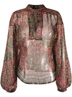 Etro paisley-print chiffon tunic