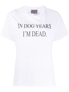 Ashley Williams slogan-print short-sleeved T-shirt