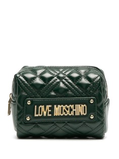 Love Moschino quilted logo make-up bag