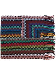 M Missoni шарф с узором шеврон