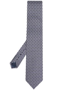 Salvatore Ferragamo motif-print silk tie