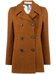 Massimo Alba Philo herringbone pea coat