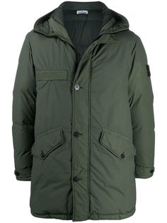 Stone Island hooded parka coat