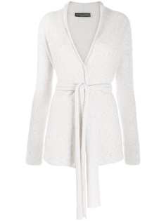 Fabiana Filippi sequin-embellishment tie-waist cardigan