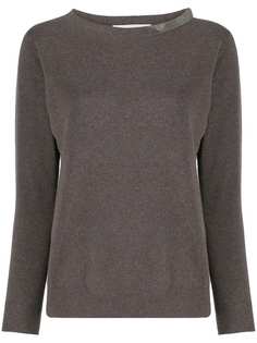 Fabiana Filippi contrast-collar jumper