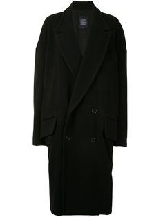 Yohji Yamamoto двубортное пальто оверсайз