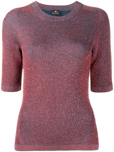 PS Paul Smith glittered-knit crew-neck top