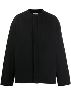 Lemaire collarless single-breasted jacket