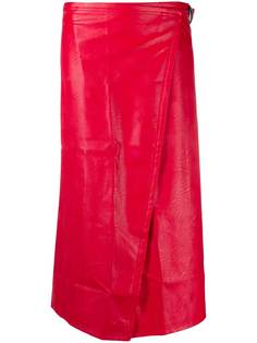 Simon Miller Vega faux-leather skirt