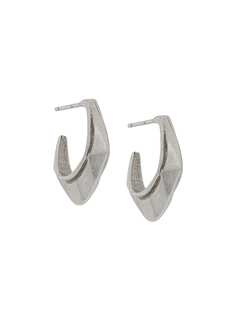 Isabel Marant silver-tone sculpted hoops