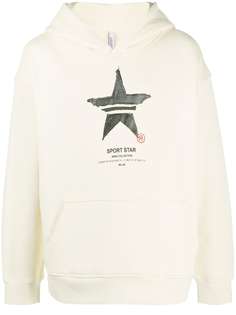 Neil Barrett hand-painted Sports Star print hoodie