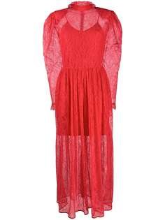 MSGM sheer lace dress