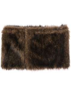 Raf Simons faux-fur shawl scarf