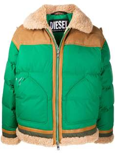 Diesel shearling padded jacket
