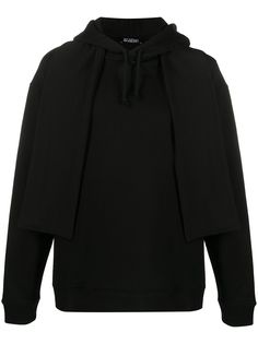 Raf Simons tie-detail hoodie