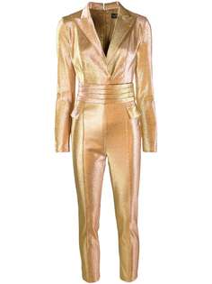 Elisabetta Franchi tailored metallic jumpsuit