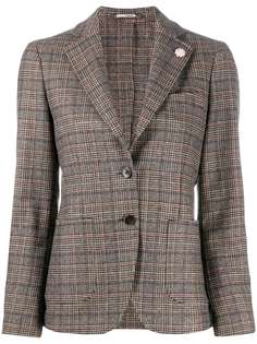 Lardini houndstooth check blazer jacket