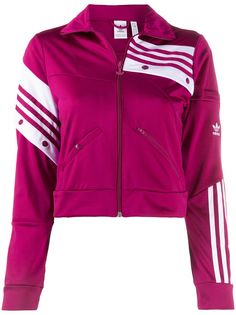 adidas striped details sports jacket