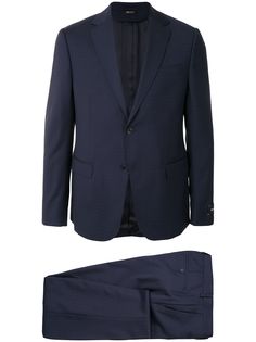 Ermenegildo Zegna check-weave two-piece suit