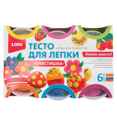 Пластилин Lori набор №10 6 цв. по 80 гр.