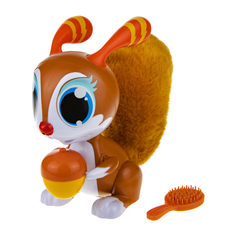 Интерактивная игрушка 1Toy Robo Pets Озорная белка, рыжая, со звуком