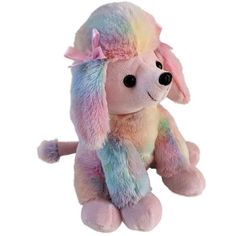 Мягкая игрушка Fluffy Family Пудель Радуга