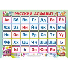 Плакат Издательство Учитель Русский алфавит. Формат А2