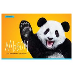 Альбом для рисования ArtSpace Животные Funny panda 29.7 х 21 см (A4), 100 г/м², 20 л.