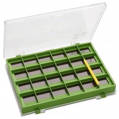 Коробка для приманок для рыбалки MIKADO UABM-036 14.5х10.5х2 см зеленый/прозрачный