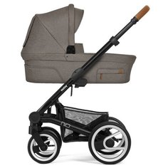 Универсальная коляска Mutsy Nio North (2 в 1) sand/cognac grip black, цвет шасси: черный