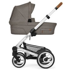 Универсальная коляска Mutsy Nio North (2 в 1) sand/cognac grip standart, цвет шасси: серебристый