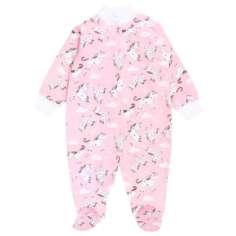 Комбинезон Веселый Малыш размер 86, розовый/белый/серый