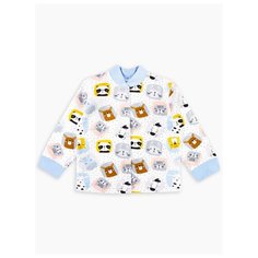 Распашонка Веселый Малыш размер 92, молочный/голубой