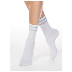 Носки Conte Elegant Active 19С-65СП 157, размер 25, белый/светло-розовый