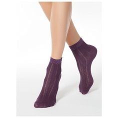 Носки Conte Elegant Ajour 15С-82СП 076, размер 25, Баклажан
