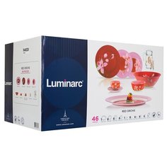 Столовый сервиз Luminarc Red Orchis N4828, 6 персон