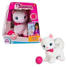 Мягкая интерактивная игрушка IMC Toys Кошка Bianca с клубком 31 см