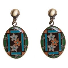 Clara Bijoux Серьги Незабудки A75776-6 BR