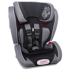 Автокресло группа 1/2/3 (9-36 кг) Siger Индиго Isofix, серый