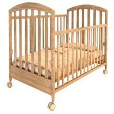 Кроватка Papaloni Луи (качалка) орех светлый