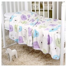 Покрывало Baby Nice Velsoft 3D Мишки 150х200 см, разноцветные мишки