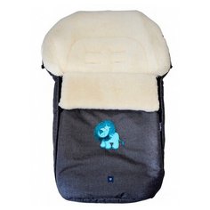 Конверт-мешок Womar S77 Exlusive Lion melange fabric в коляску 95 см графитовый