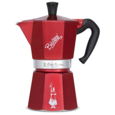 Гейзерная кофеварка Bialetti Moka Express юбилейная серия (6 чашек), красный