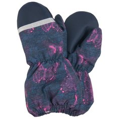 Рукавицы Snow K20175 KERRY, 02710 фуксия бабочки на синем, размер 1