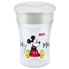 Поильник-непроливайка NUK Magic Disney, 230 мл серый/микки