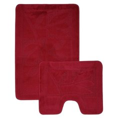 Комплект ковриков Shahintex 7312 Эко 60х90+60 х50 см бордовый
