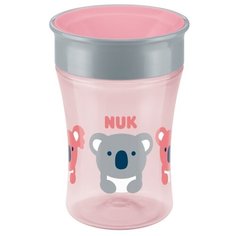 Поильник-непроливайка NUK Magic, 230 мл розовый/коала
