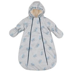 Конверт-мешок Leader Kids с рукавами и капюшоном Мишки бежевый 56-62 см