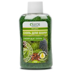 OLEOS Морская соль для ванн Сибирское тепло, 400 г