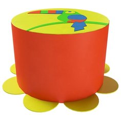 Мягкий игровой комплекс ROMANA Попугай ДМФ-МК-01.40.00 красный/желтый